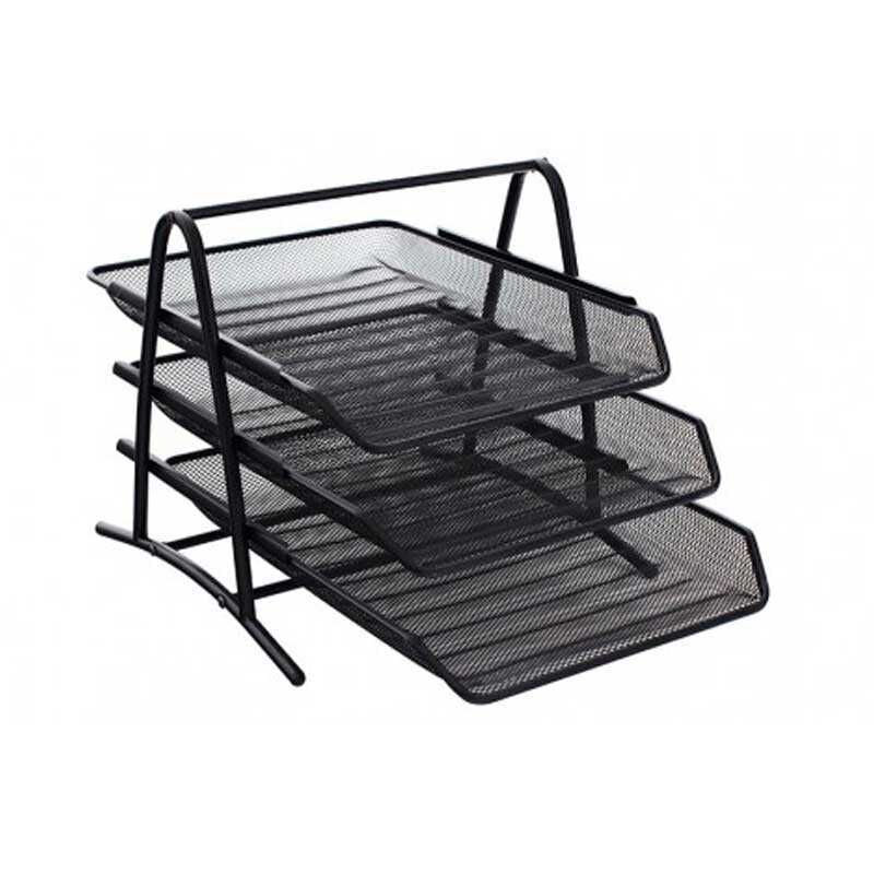 Globox Evrak Rafı Metal 3 LÜ Siyah 6255