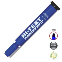 Hİ-TEXT Marker Kesik uç Permanent Kalem Mavi