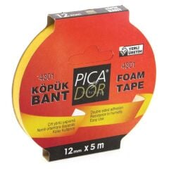 Picador Çift Taraflı Bant 4301 Köpük 12Mm*5Mt Askılı