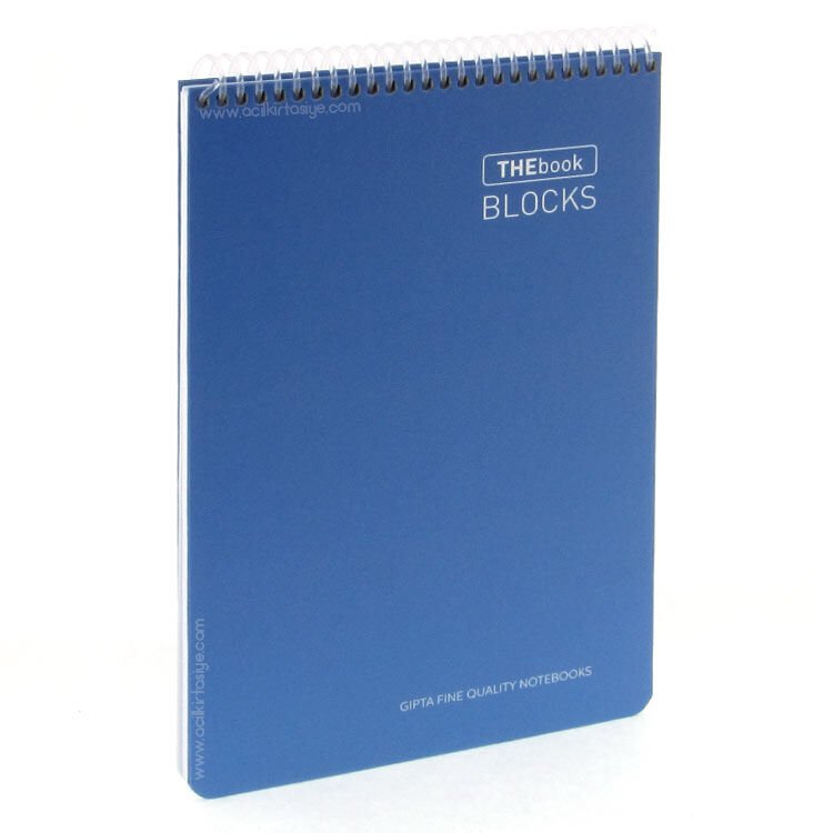 Gıpta Thebook Blocks 17X24 Spiralli Sert Kapak Bloknot 100 Yaprak Kareli