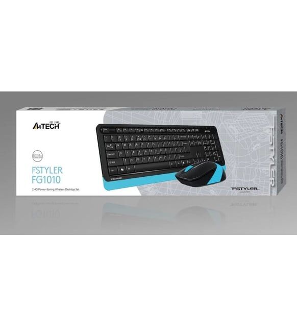 A4 Tech Fg1010 2.4G Gri Klavye+Optik Mouse Set