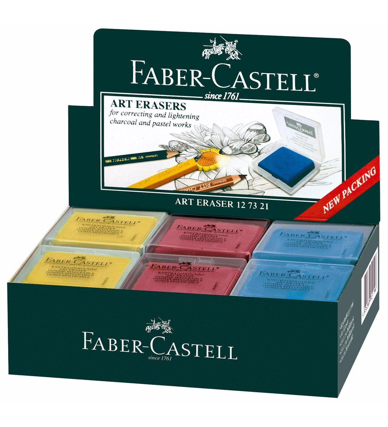 FABER HAMUR SİLGİ RENKLİ PLASTİK KUTU