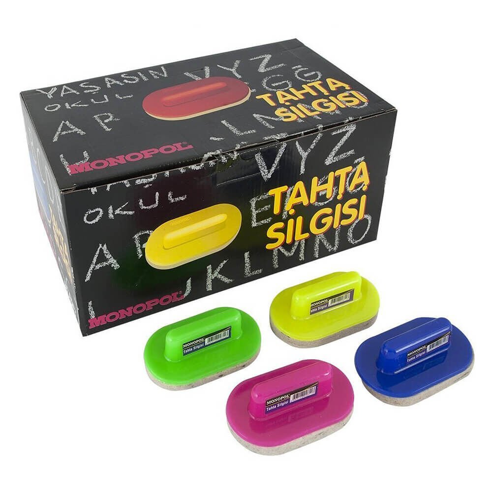 MONOPOL TAHTA SİLGİSİ PLASTİK SAPLI